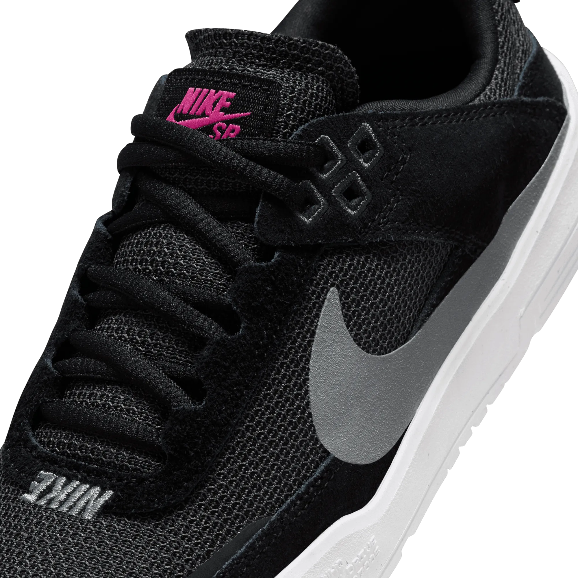 Nike SB Big Kids Day One Skateboard Shoe - Black/Cool Grey-Anthracite-Alchemy Pink
