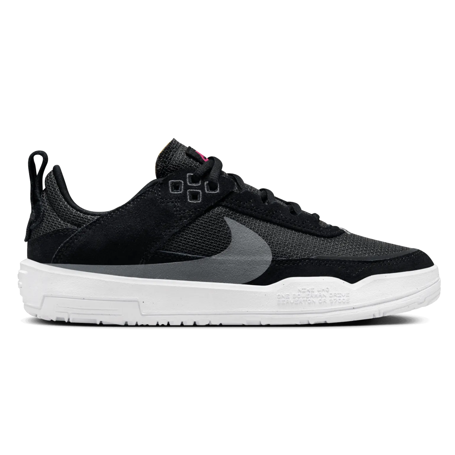 Nike SB Big Kids Day One Skateboard Shoe - Black/Cool Grey-Anthracite-Alchemy Pink