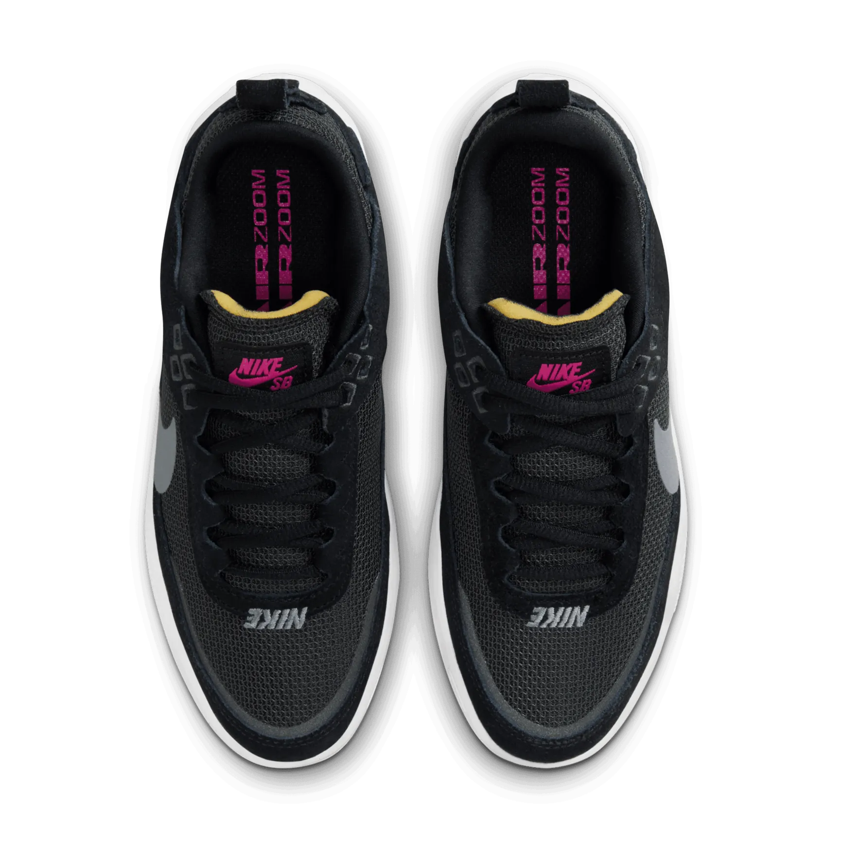 Nike SB Big Kids Day One Skateboard Shoe - Black/Cool Grey-Anthracite-Alchemy Pink