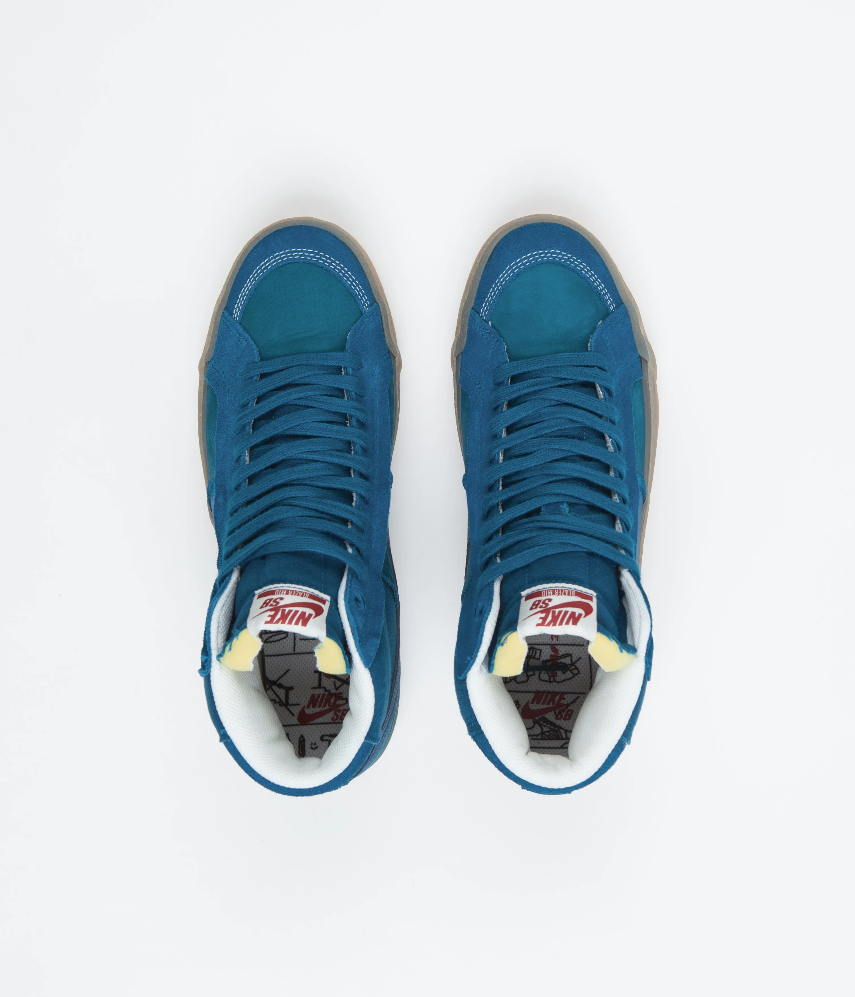 Nike SB Blazer Mid Premium Shoes - Green Abyss / Green Abyss - Phantom