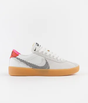 Nike SB Bruin React Shoes - Summit White / Black - Bright Crimson