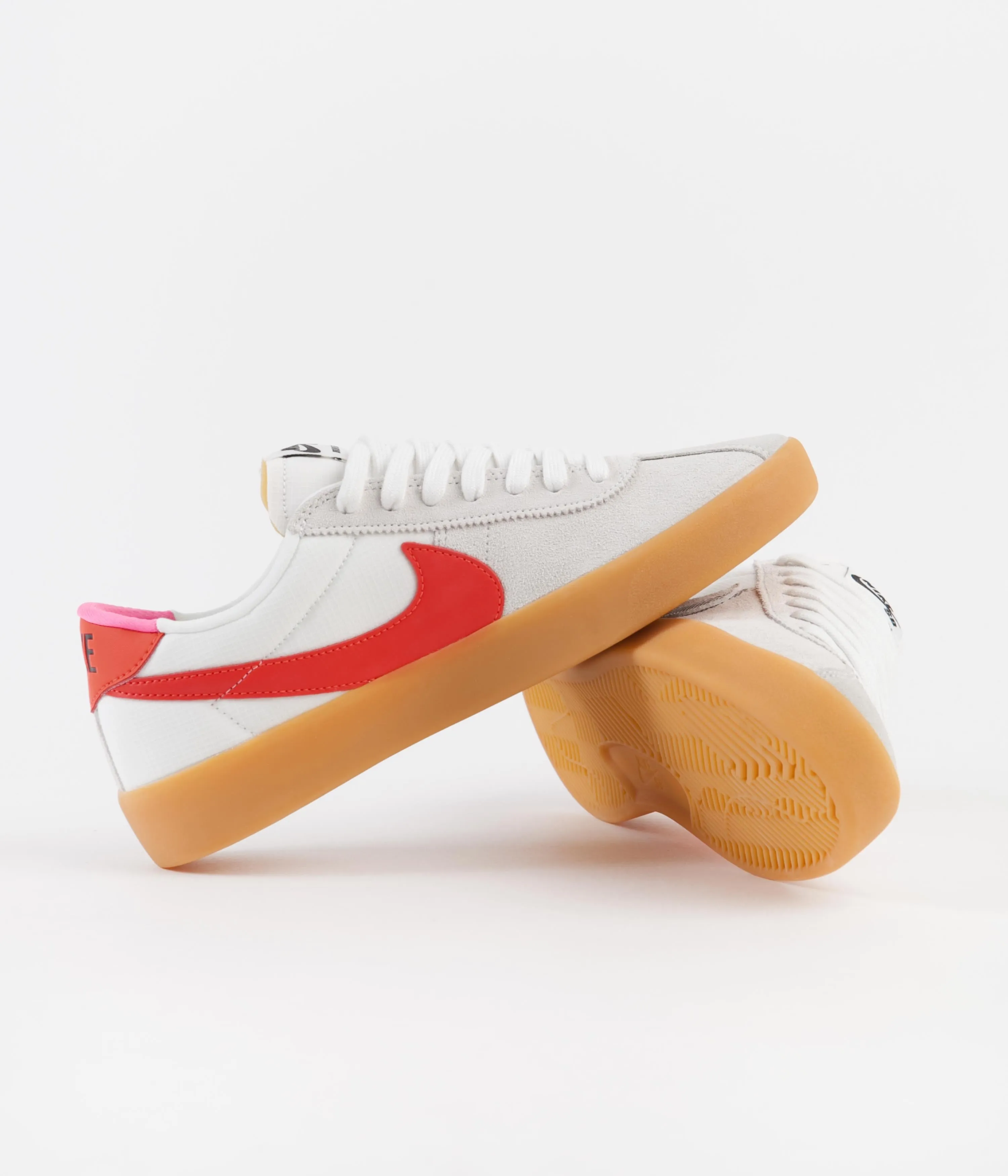 Nike SB Bruin React Shoes - Summit White / Black - Bright Crimson