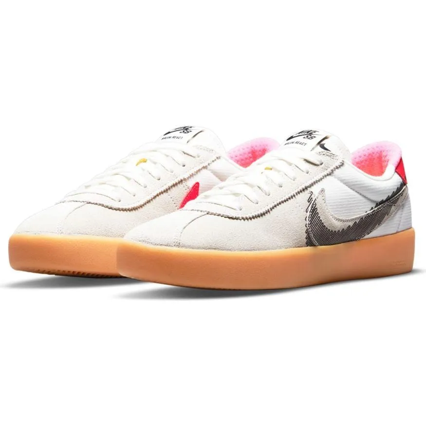 Nike SB Bruin React T Summit White Black Bright Crimson
