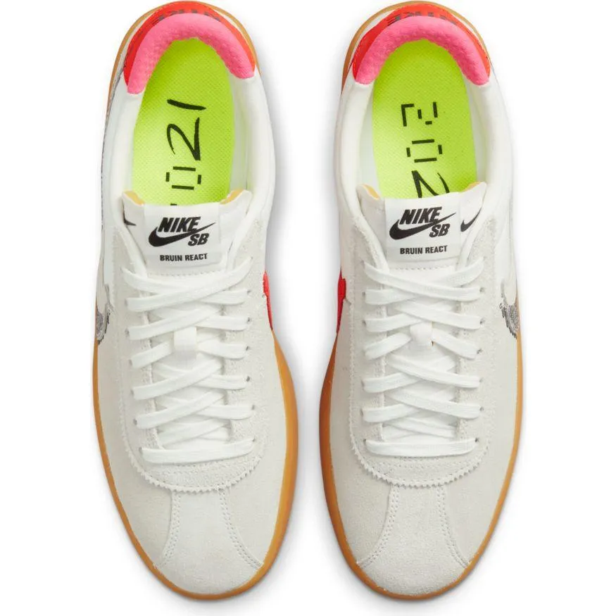 Nike SB Bruin React T Summit White Black Bright Crimson