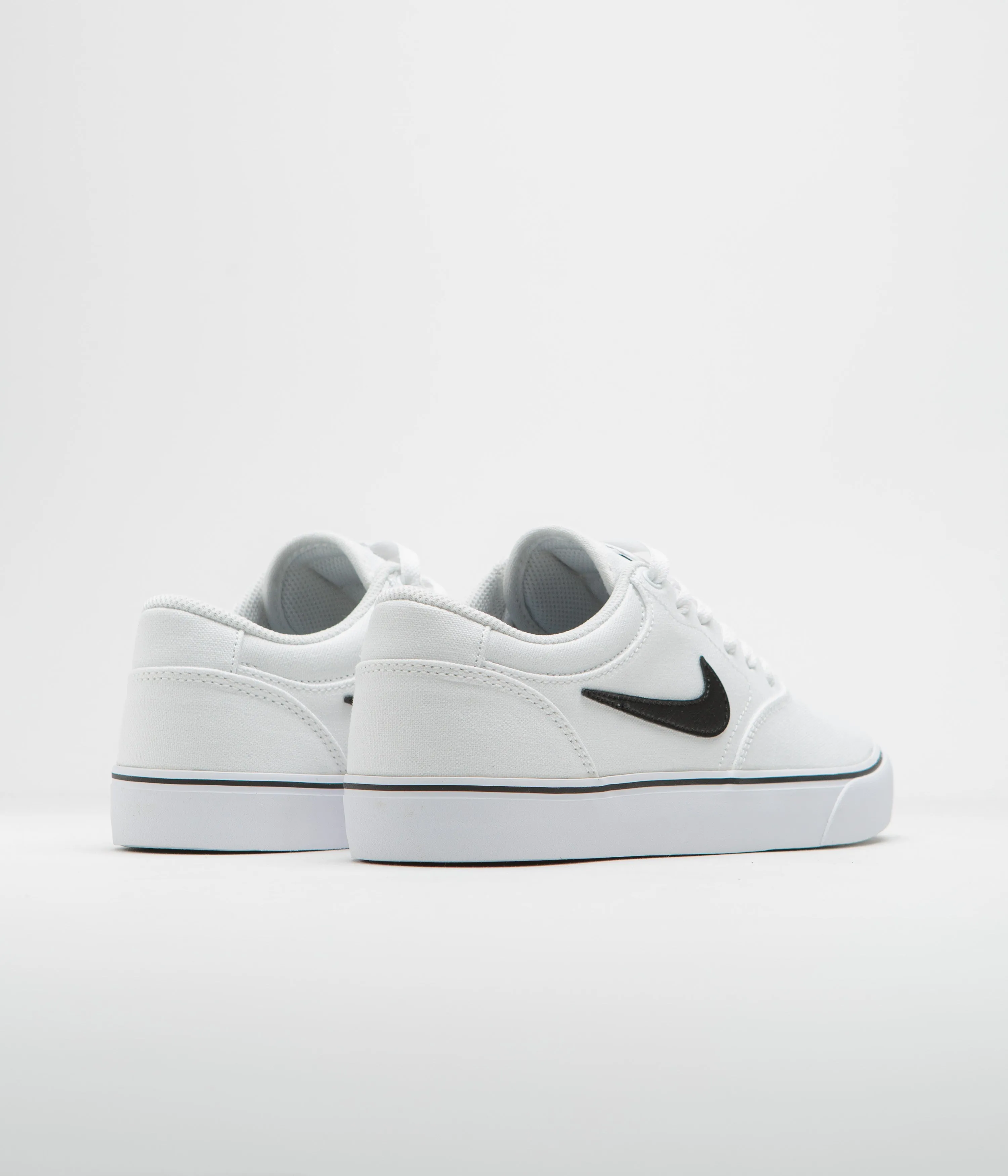Nike SB Chron 2 Canvas Shoes - White / Black - White