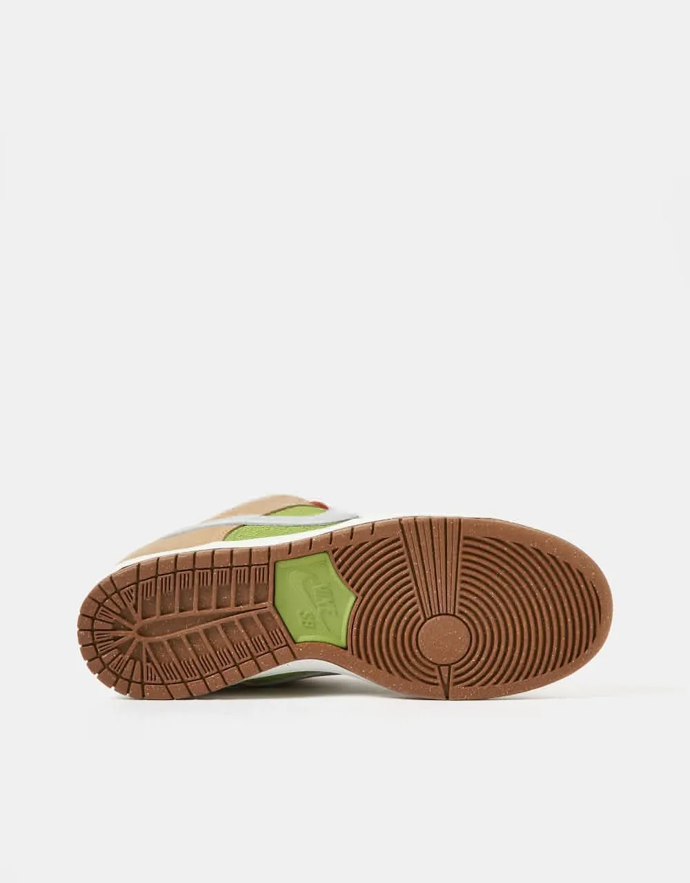 Nike SB 'Escargot' Dunk Low Pro WC Skate Shoes - Sesame/Metallic Silver-Pear-Fir