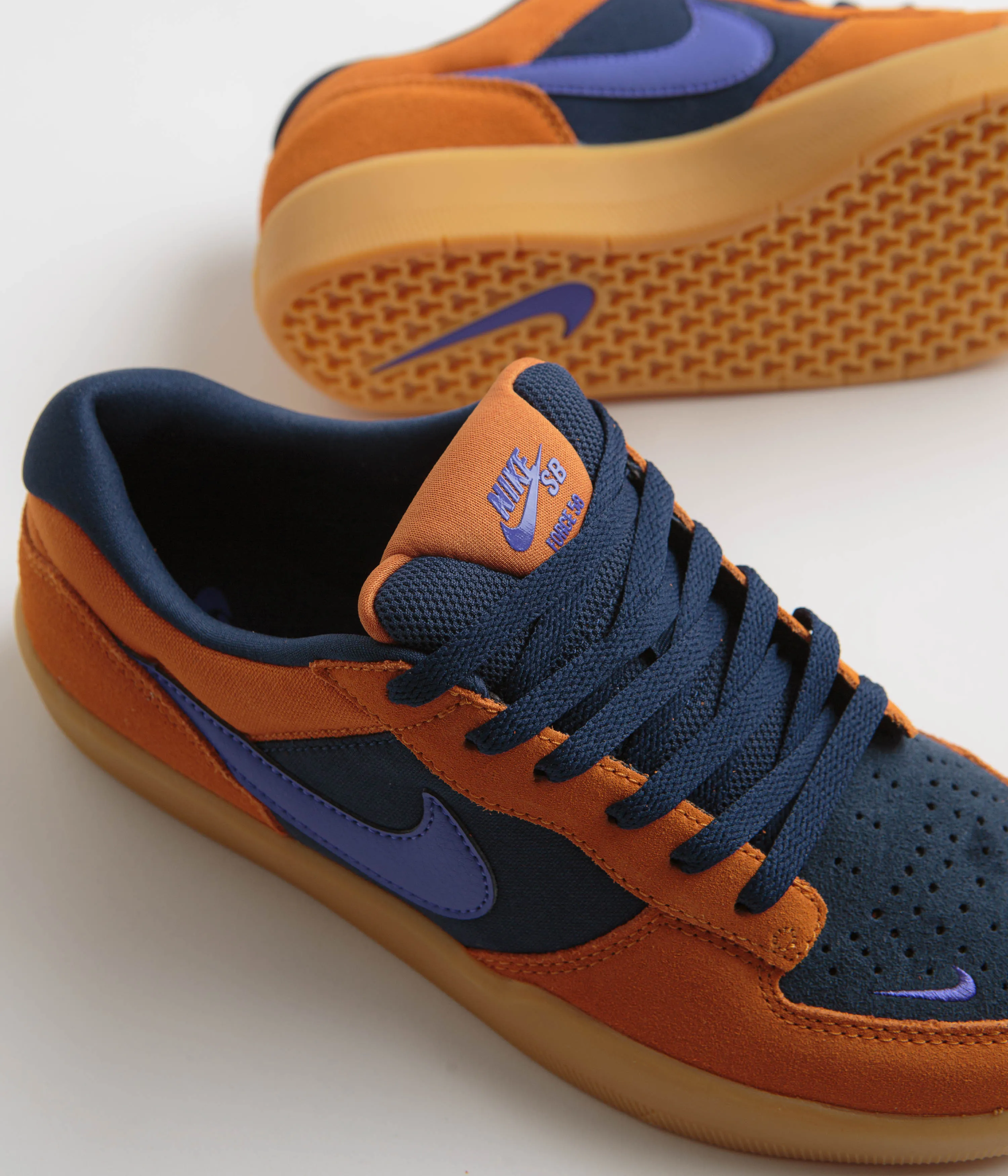 Nike SB Force 58 Shoes - Monarch / Persian Violet - Midnight Navy