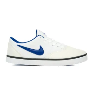 Nike SB Kids Check Canvas - WHITE/DEEP ROYAL BLUE-SUMMIT WHITE-BLACK