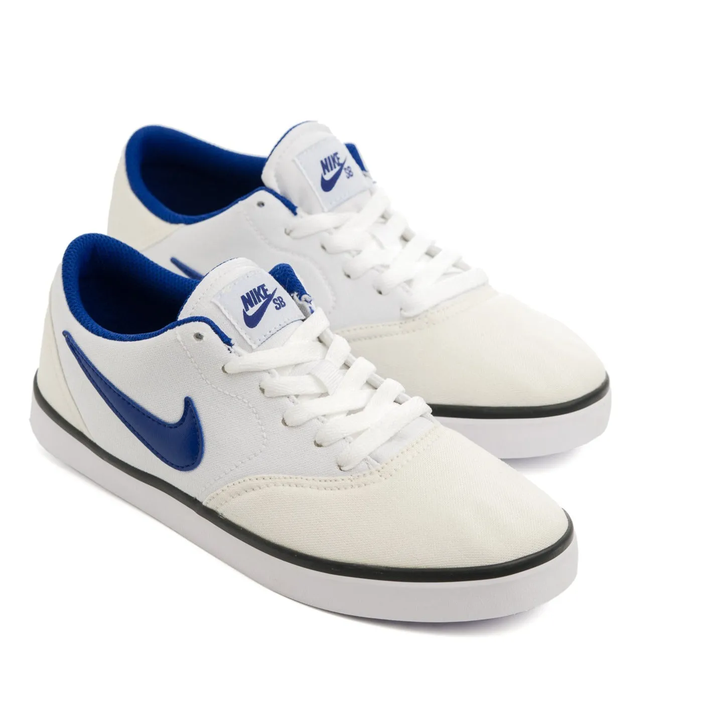 Nike SB Kids Check Canvas - WHITE/DEEP ROYAL BLUE-SUMMIT WHITE-BLACK