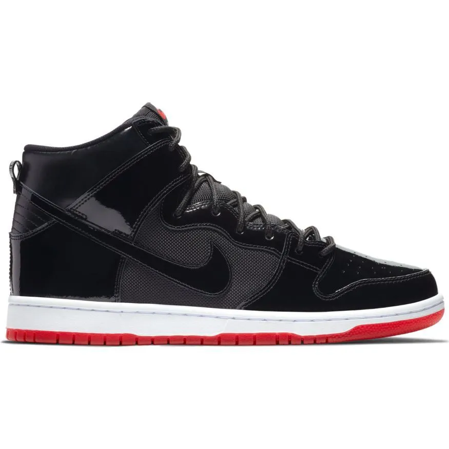 Nike SB Zoom Dunk High Traditional QS - Black/Black - White - Varsity Red