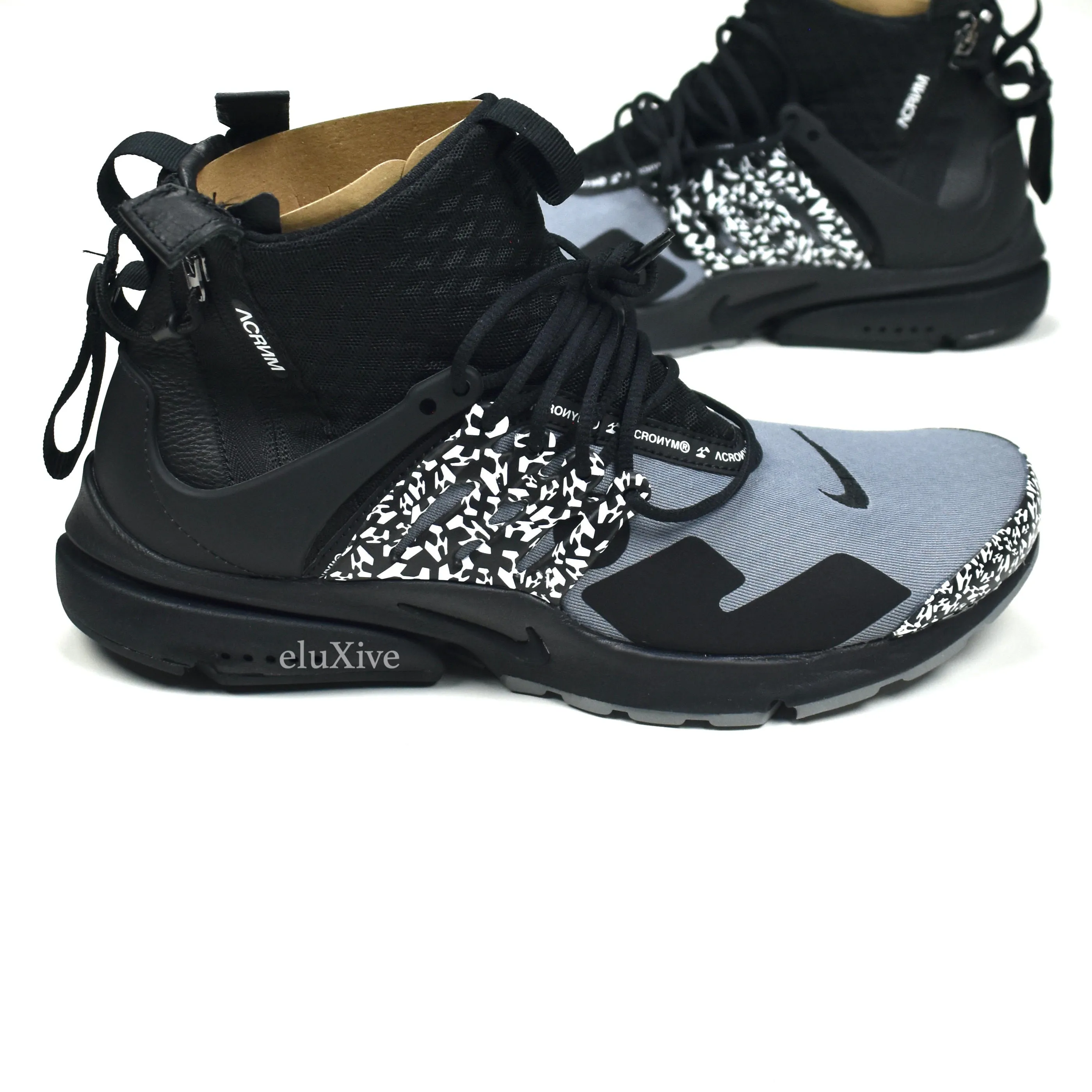 Nike x Acronym - Air Presto Mid 'Safari' (Black/Gray)