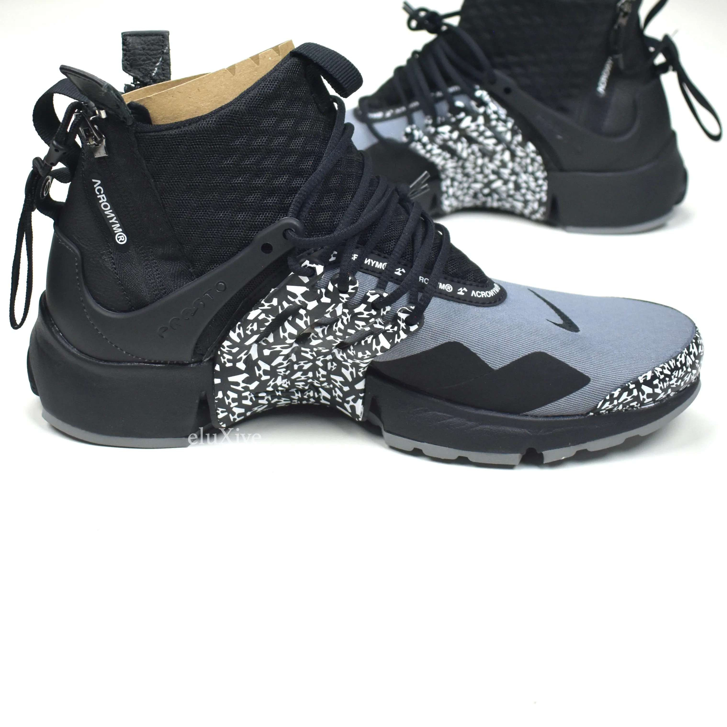 Nike x Acronym - Air Presto Mid 'Safari' (Black/Gray)