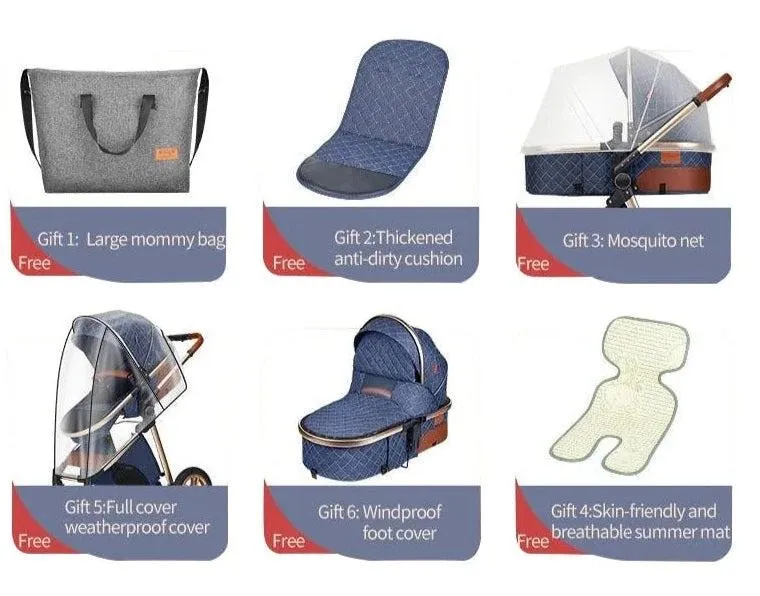 Premium 2-in-1 Baby Stroller