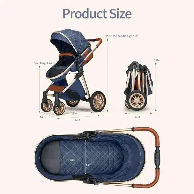 Premium 2-in-1 Baby Stroller