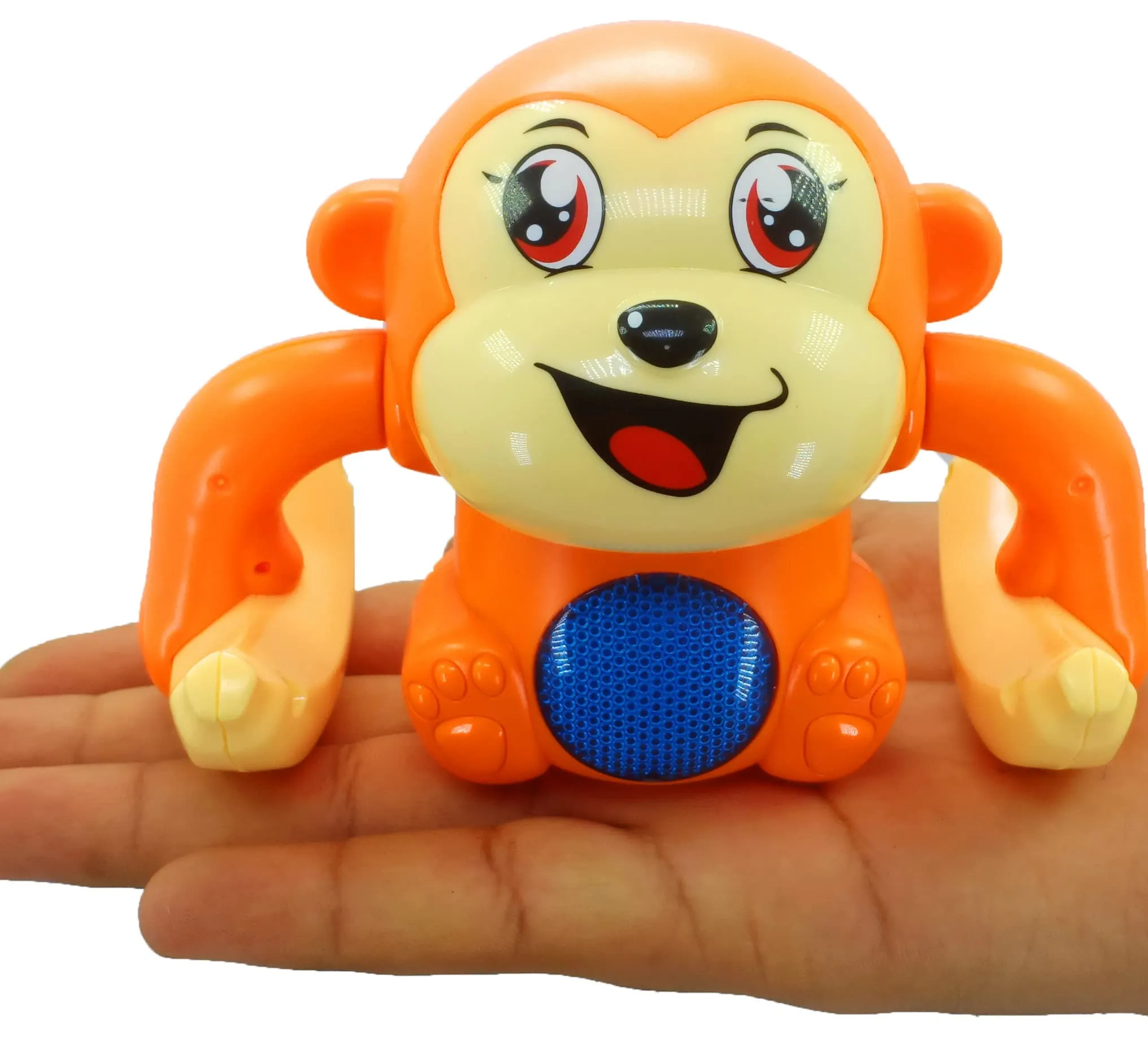 SaleOn Battery Included Monkey Toy Sensor On-Off Dancing Spinning Rolling Tumble Monkey Toys for Kids Best Gift for Kids Voice Activated Banana Monkey with Light and Musical- Mix Color