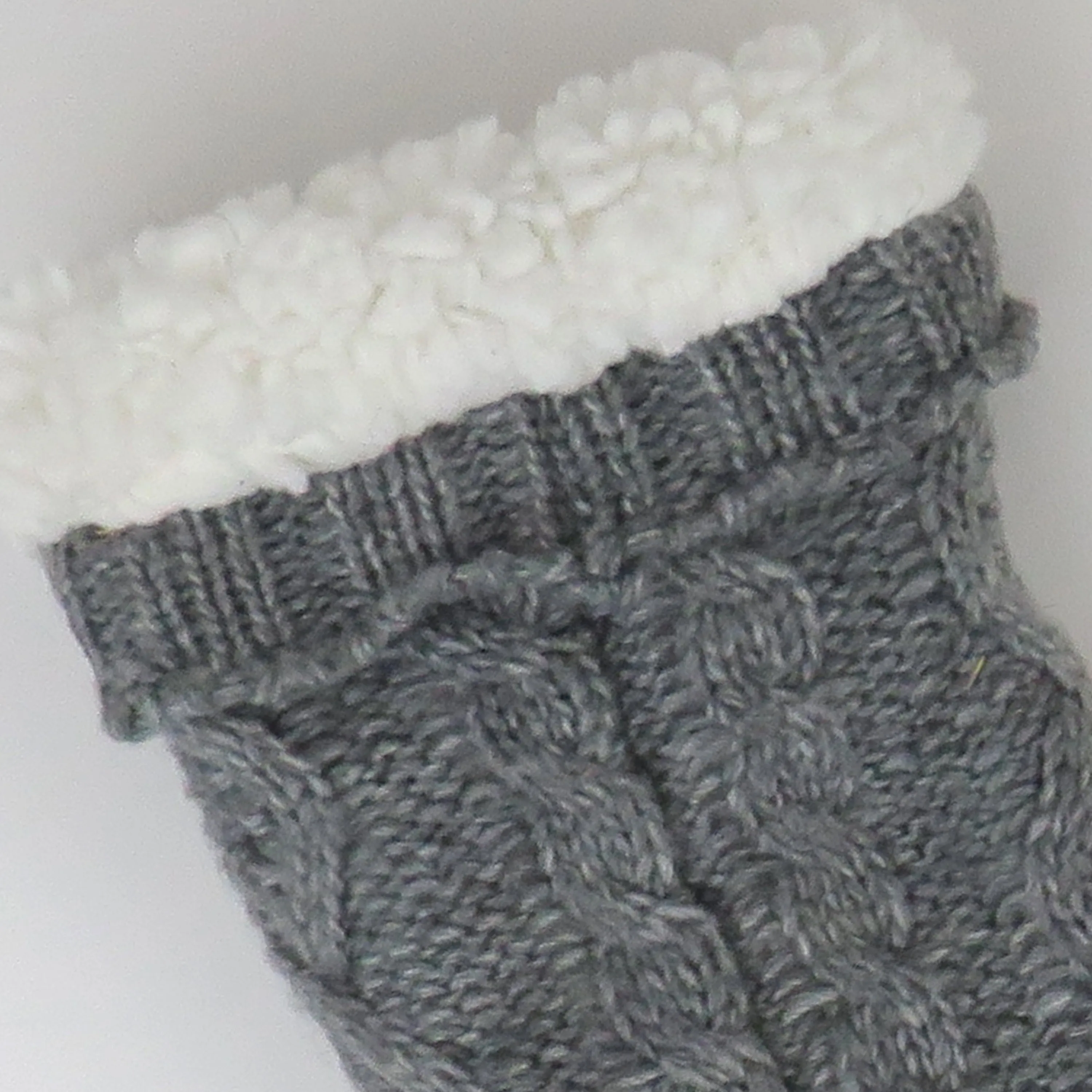 Sherpa Lined Cable Slipper Sock