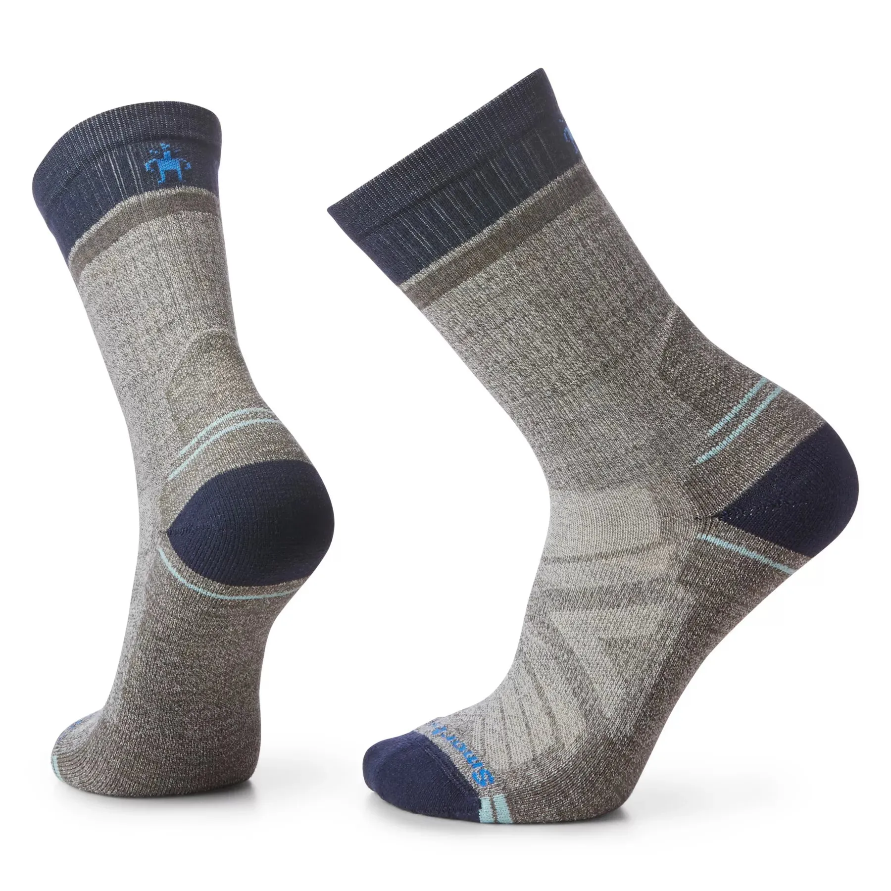 Smartwool Hike Light Cushion Winding Trail Crew Socks - Taupe/Natural