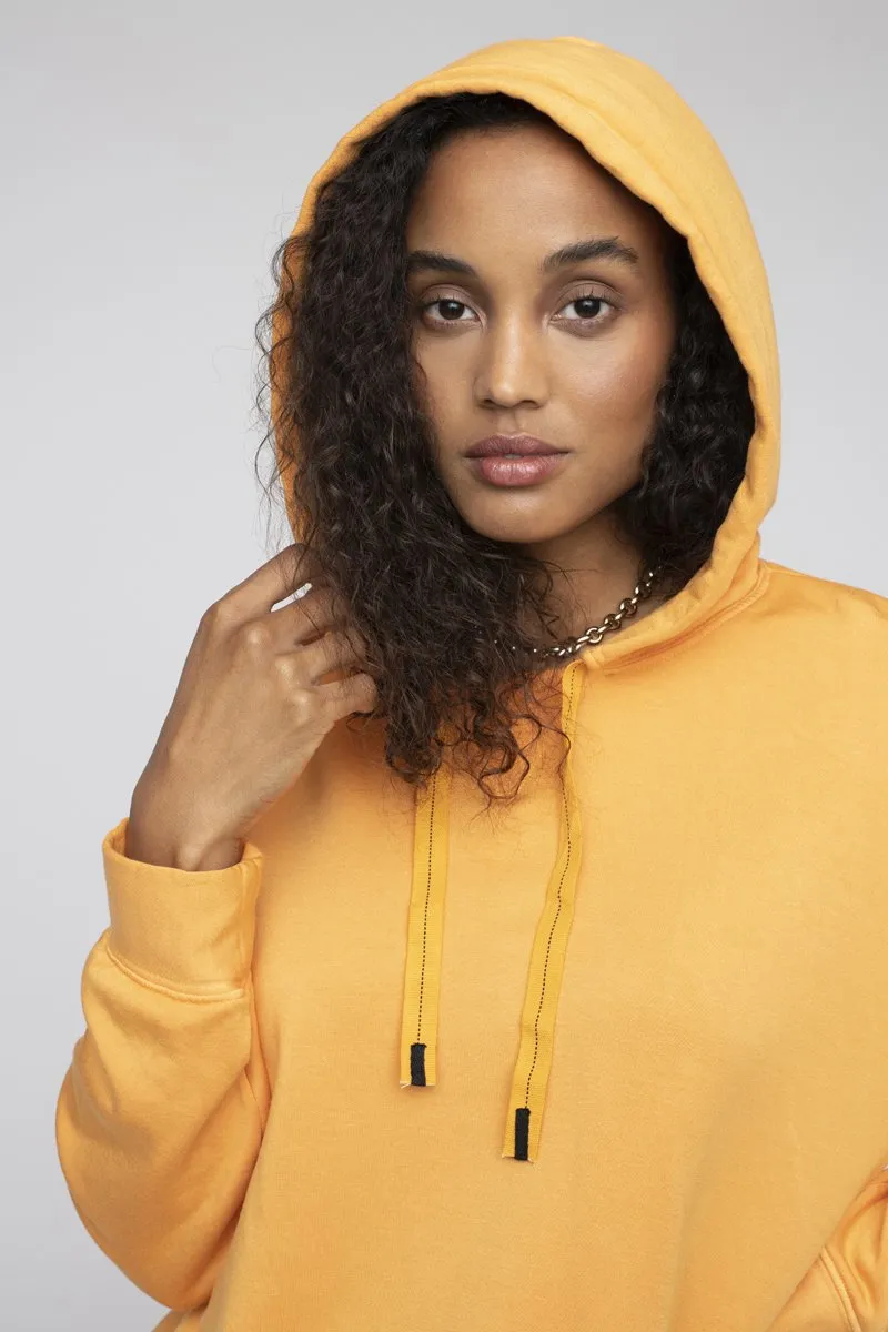 Softest Fleece Hoodie, Marigold