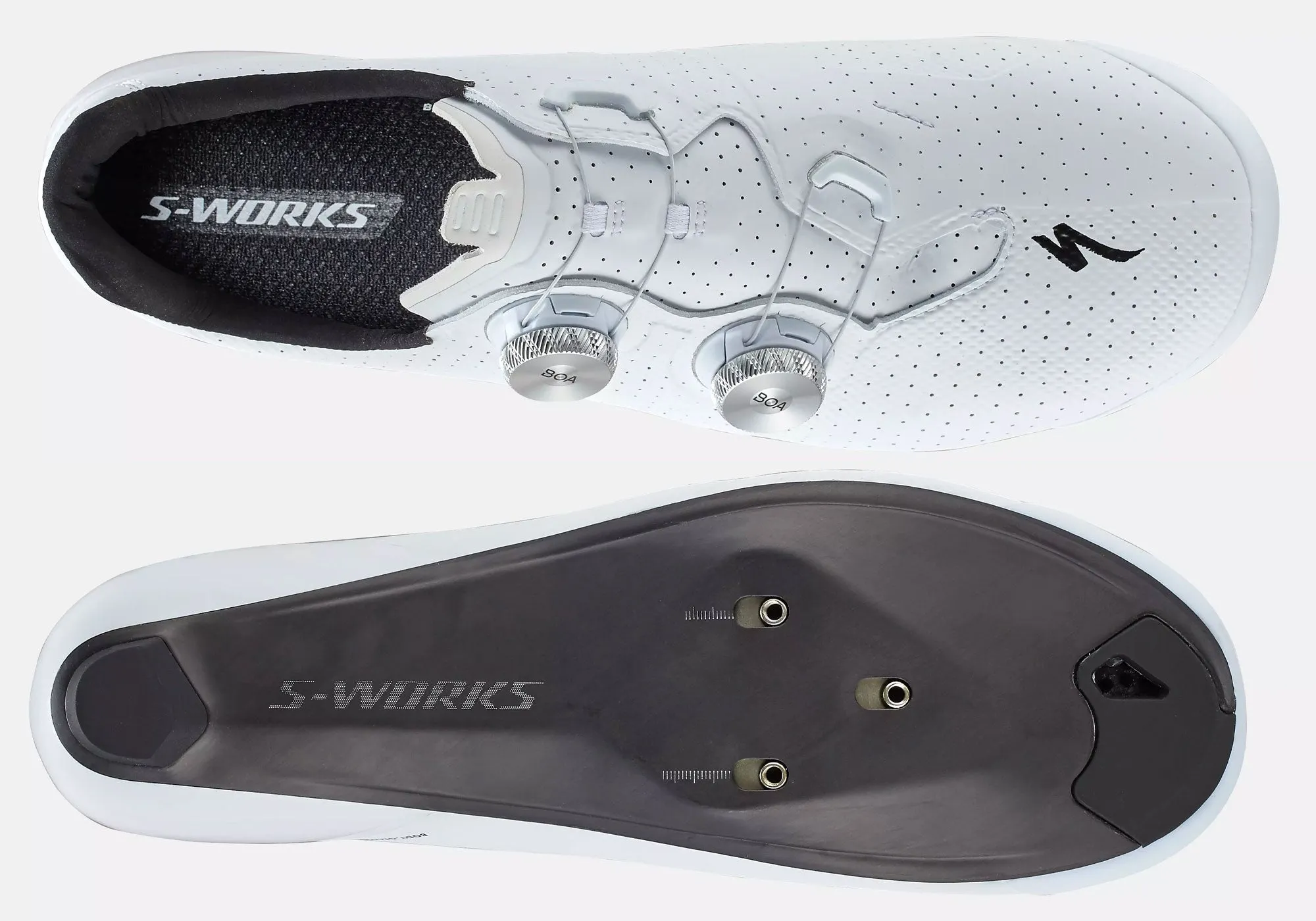 Specialized S-Works Torch Unisex Road Cycling Shoes Wide Fit - White