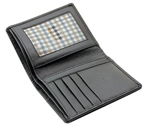 StarHide Men's Real Leather & Carbon Fiber Slim Wallet Comes With A Gift Box - 1175