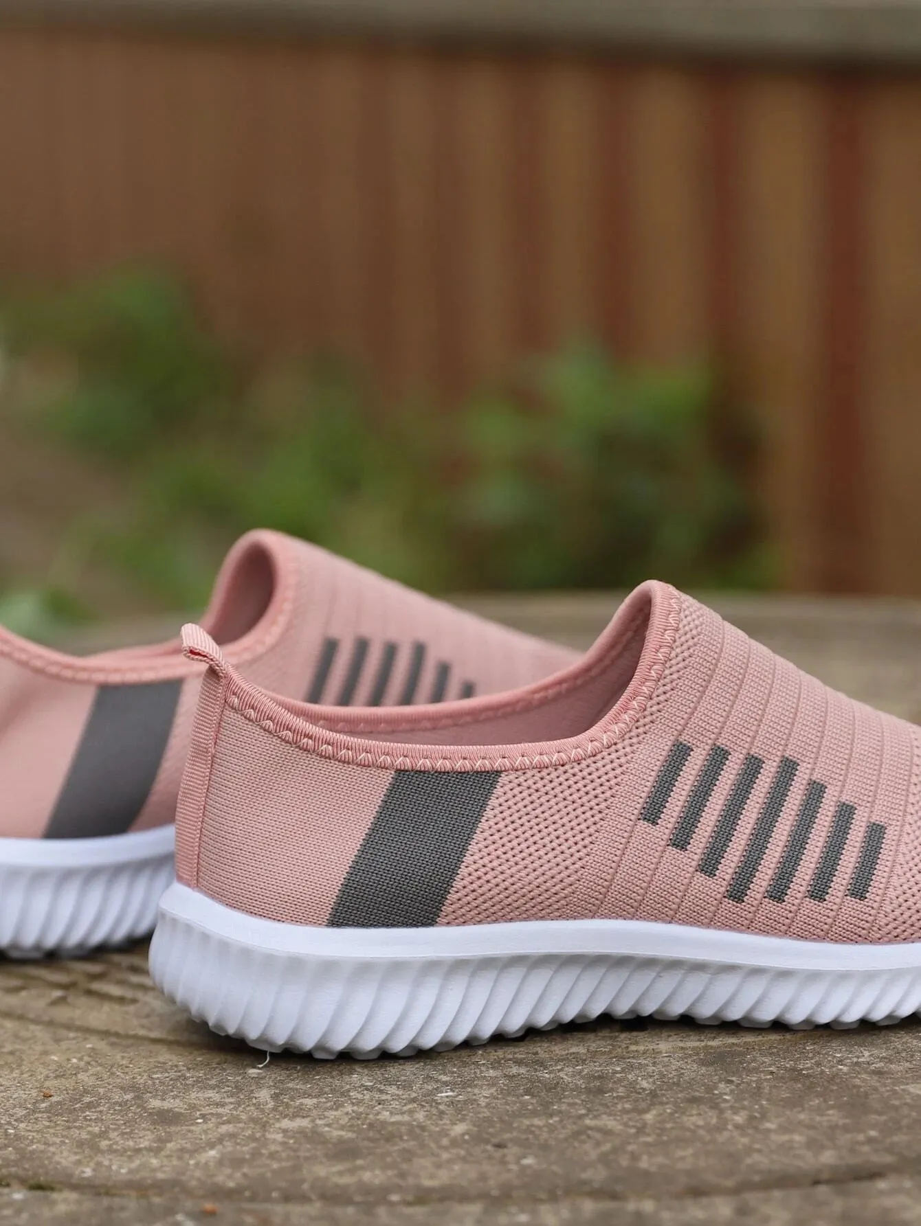 Striped Running Shoes