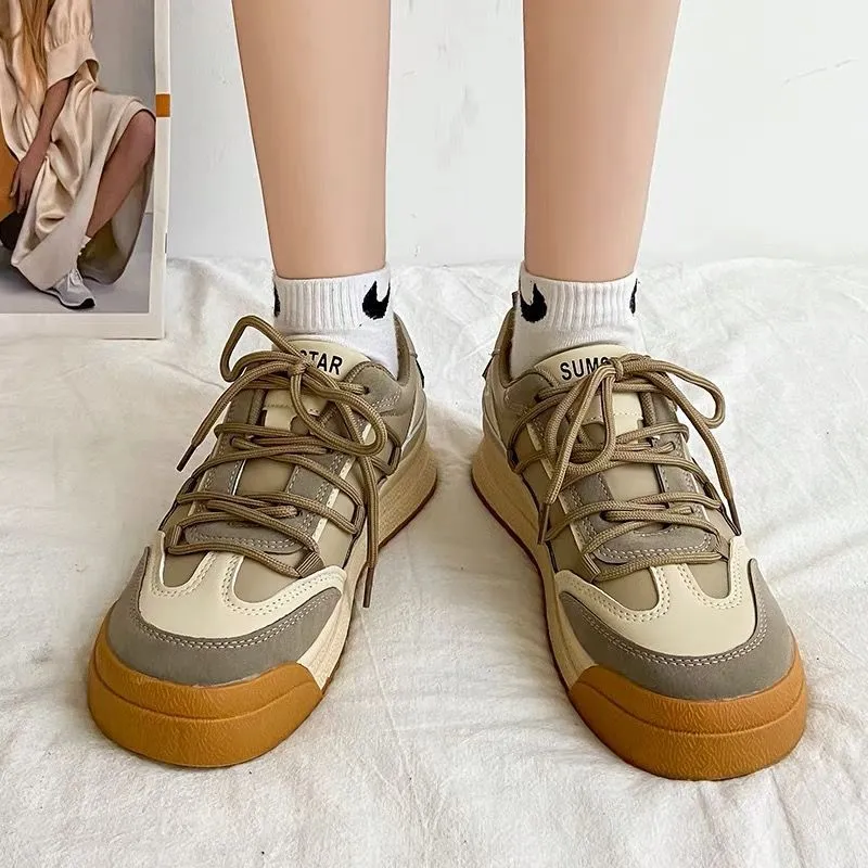 Toleet Women's Sneakers 2023 Sports Shoes Spring Summer Platform Casual Canvas Flat Running Lolita Basket Vulcanize Tennis Fashion