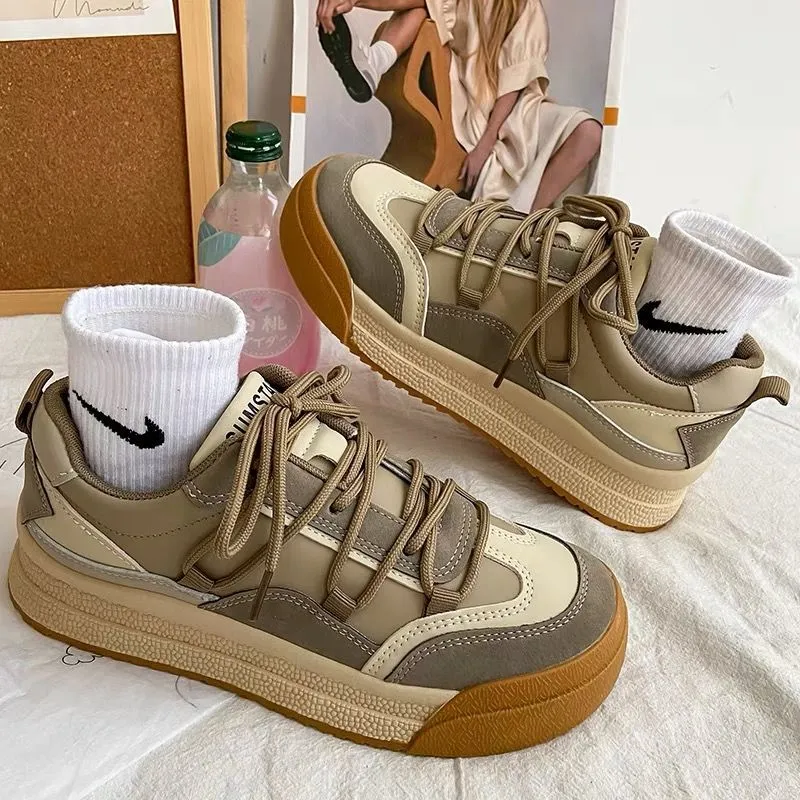 Toleet Women's Sneakers 2023 Sports Shoes Spring Summer Platform Casual Canvas Flat Running Lolita Basket Vulcanize Tennis Fashion