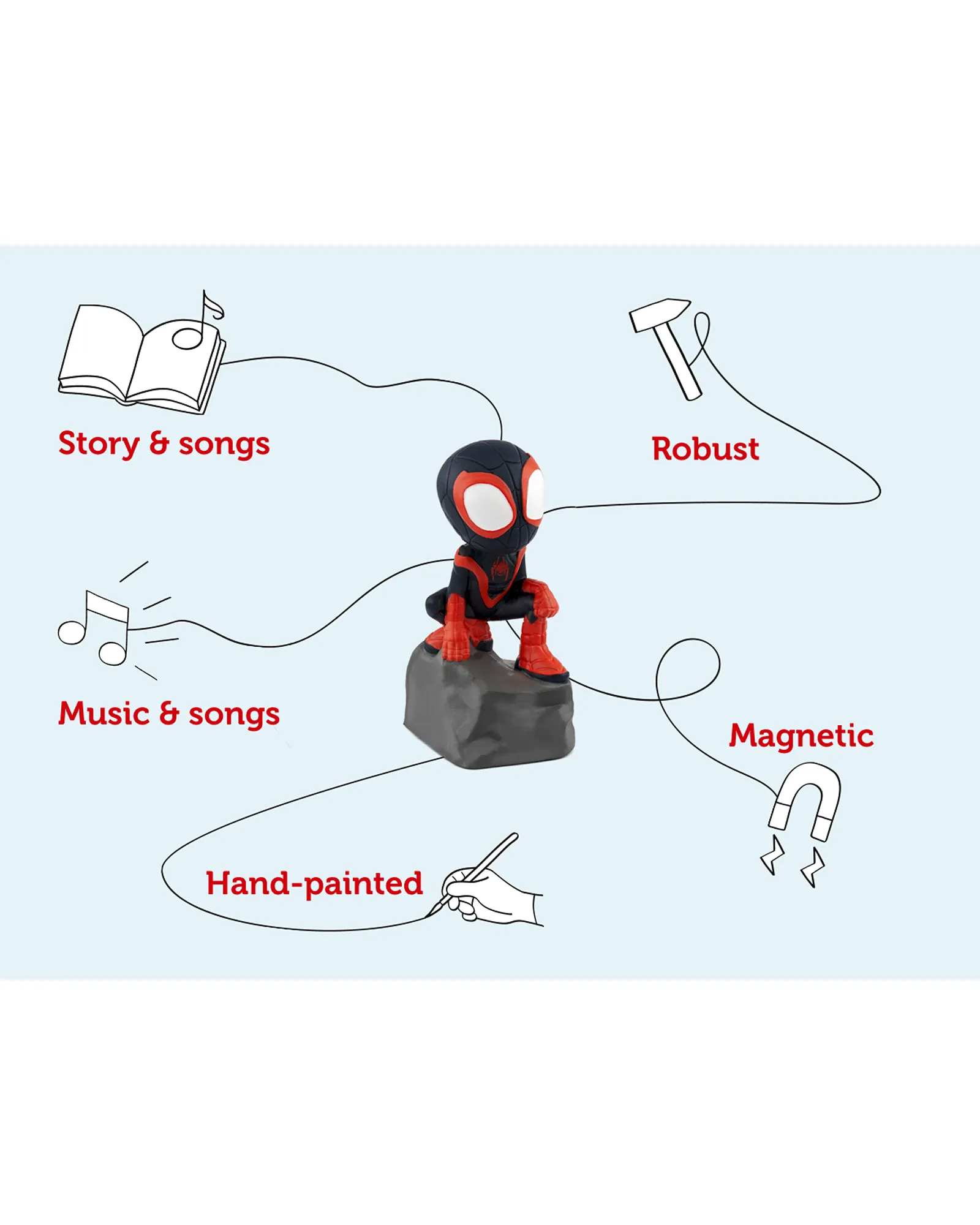 Tonies Marvel Spidey And His Amazing Friends: Spin (Miles Morales) Tonie Audio Character