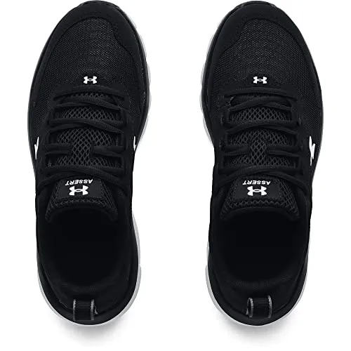 Under Armour boys Grade School Assert 9grade School Assert School Assert 9?grade School Assert 9? ??afirmación Running Shoe, Black/White, 4.5 Big Kid US