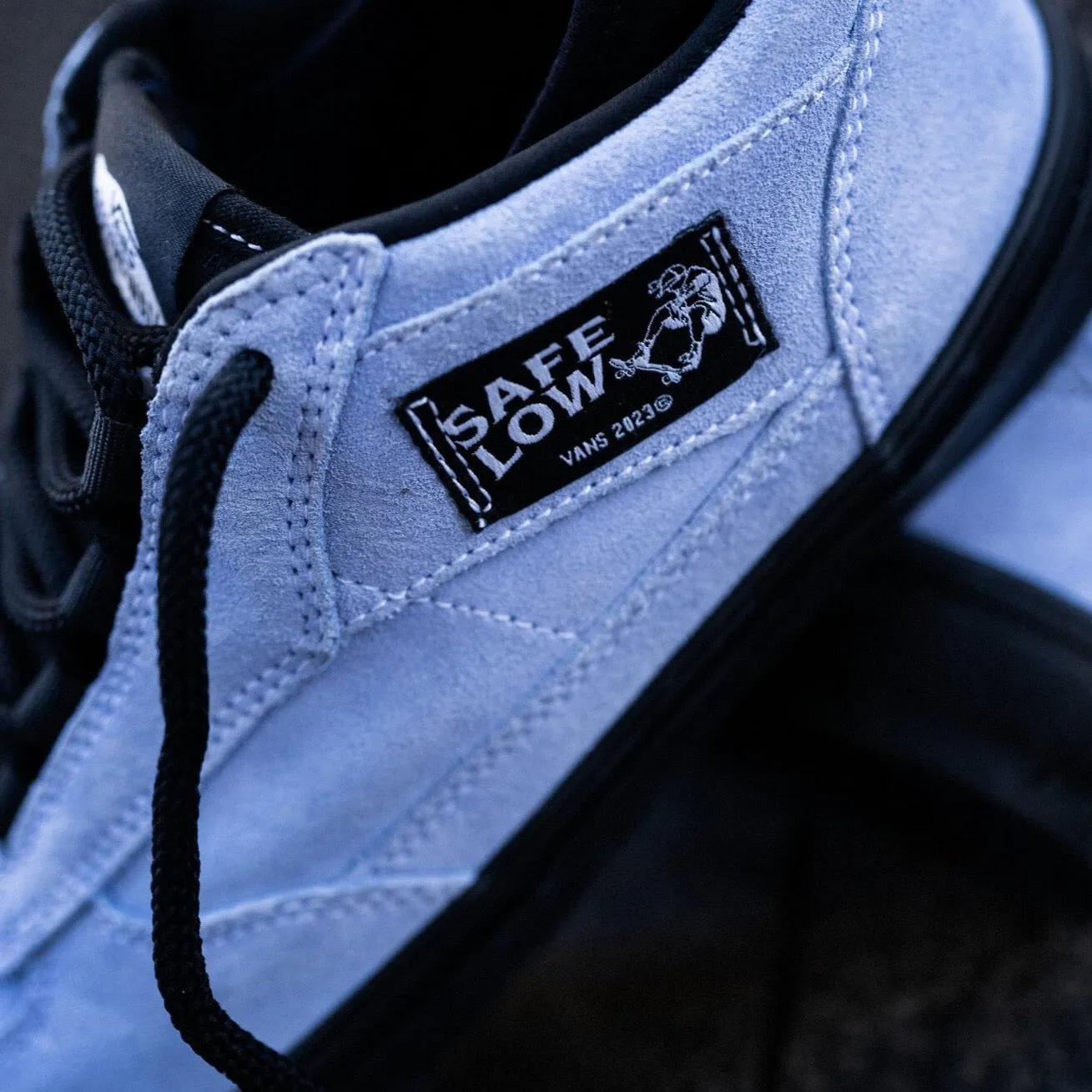 Vans Safe Low Skate Shoes Brady Blue Sky