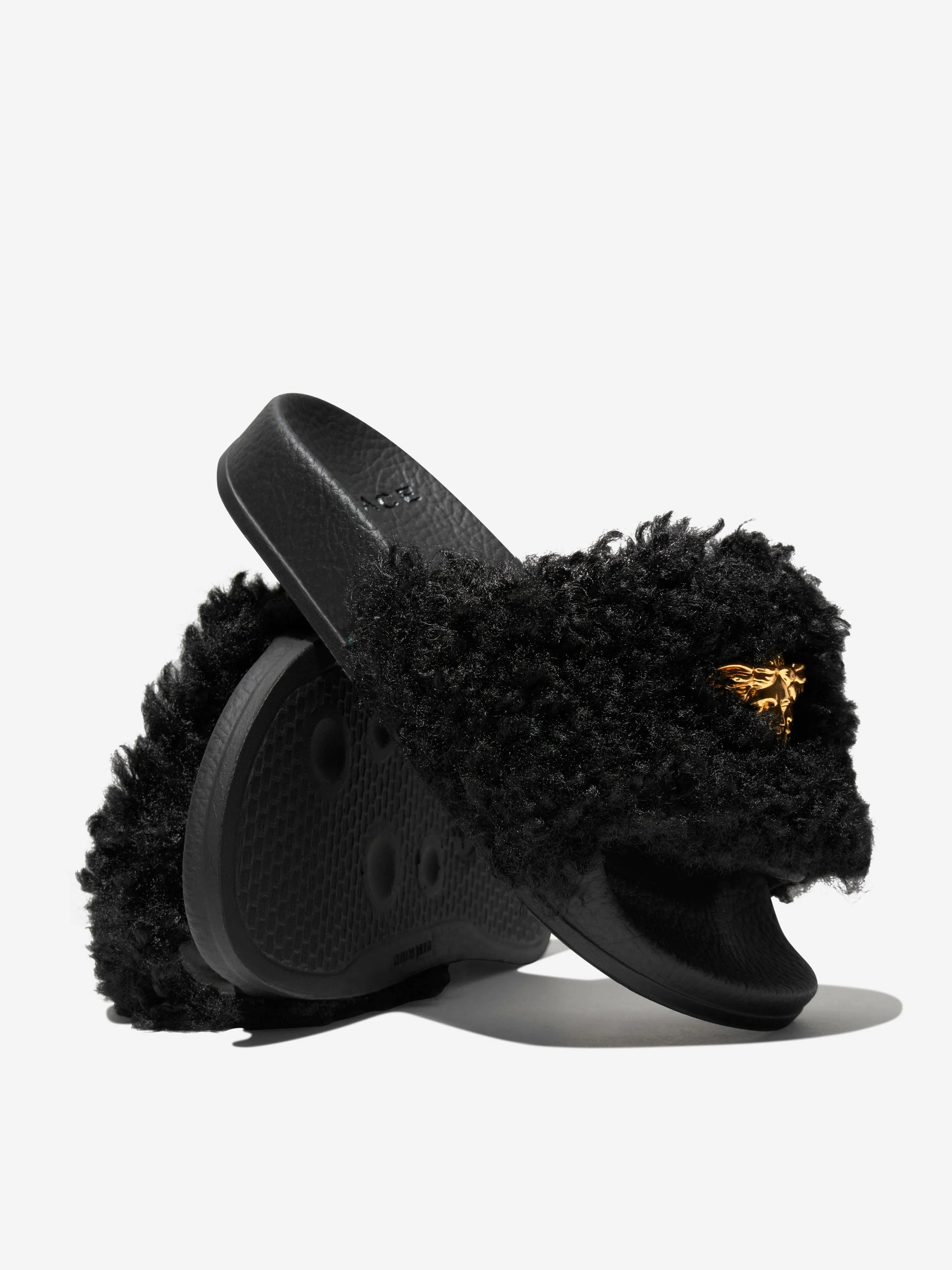 Versace Kid Fluffy Medusa Sliders