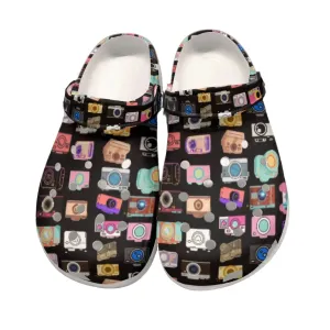 Vintage Cameras Rubber Shoes up to size 12