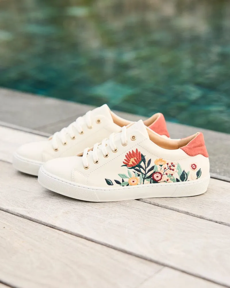 Virevolte Recycled Grain Leather Vegan Sneakers | Bouquet