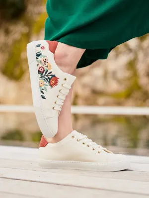 Virevolte Recycled Grain Leather Vegan Sneakers | Bouquet