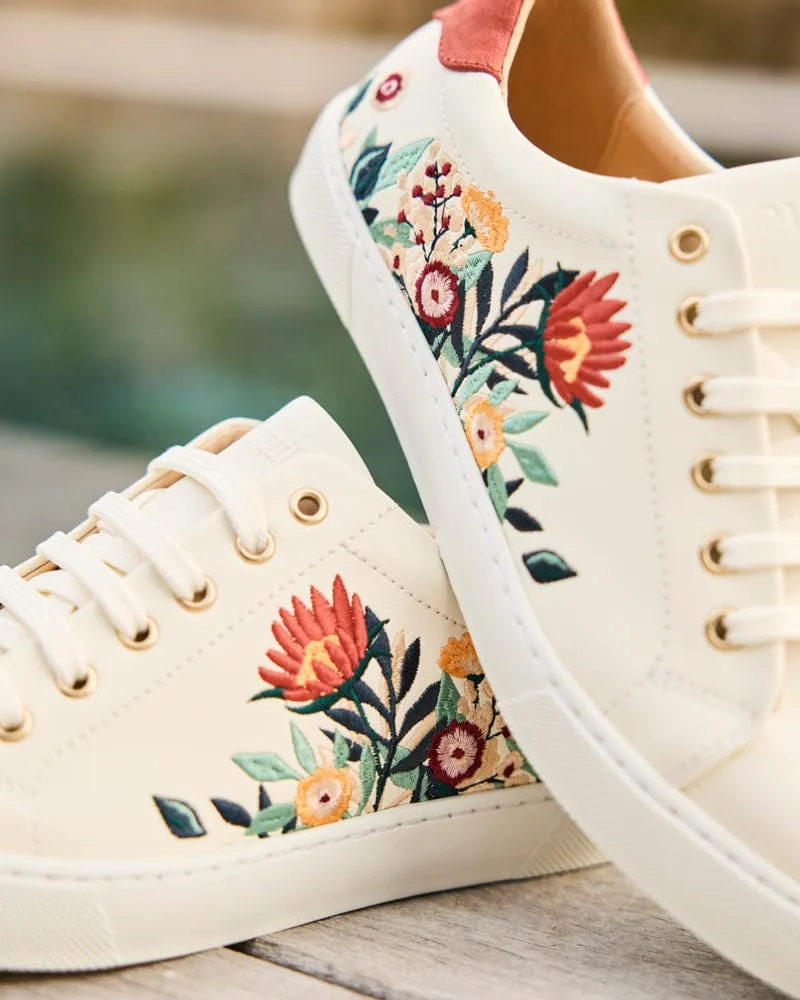 Virevolte Recycled Grain Leather Vegan Sneakers | Bouquet
