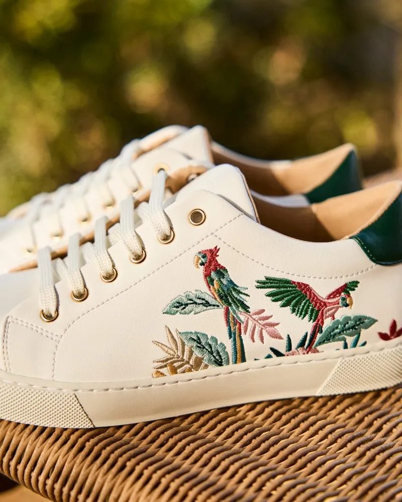 Virevolte Recycled Grain Leather Vegan Sneakers | Parrot