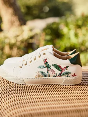Virevolte Recycled Grain Leather Vegan Sneakers | Parrot