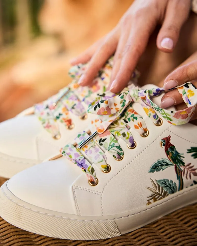 Virevolte Recycled Grain Leather Vegan Sneakers | Parrot