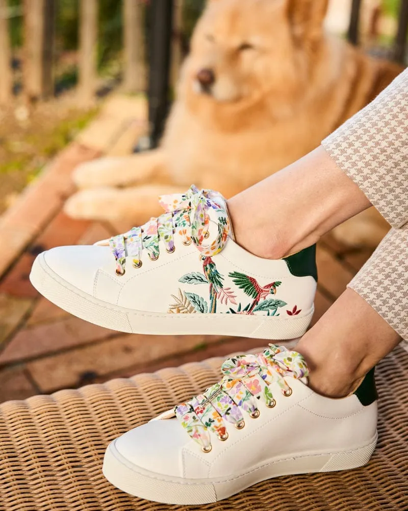 Virevolte Recycled Grain Leather Vegan Sneakers | Parrot