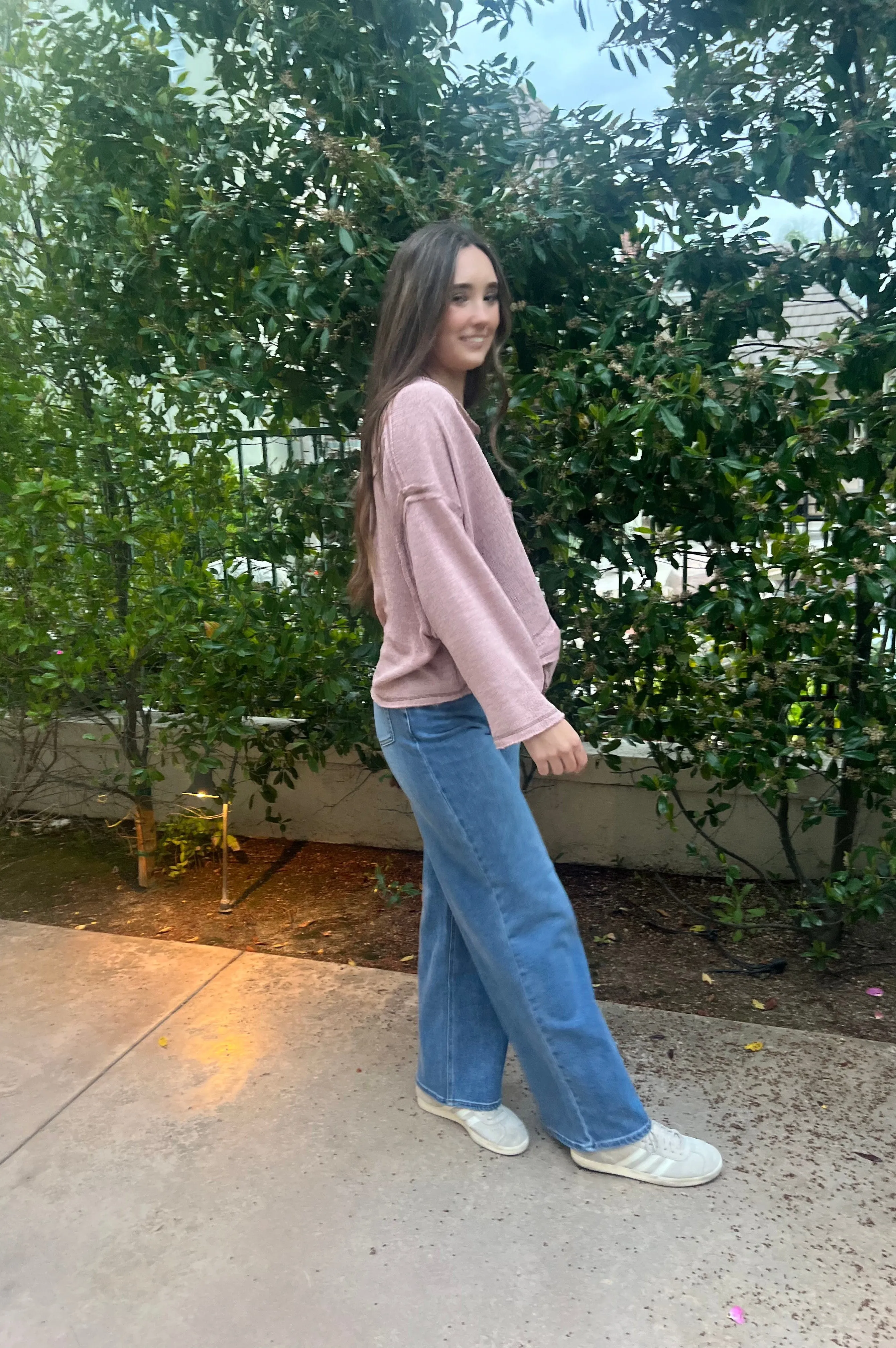 Weekend Top Sweater Dusty Mauve