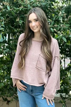 Weekend Top Sweater Dusty Mauve