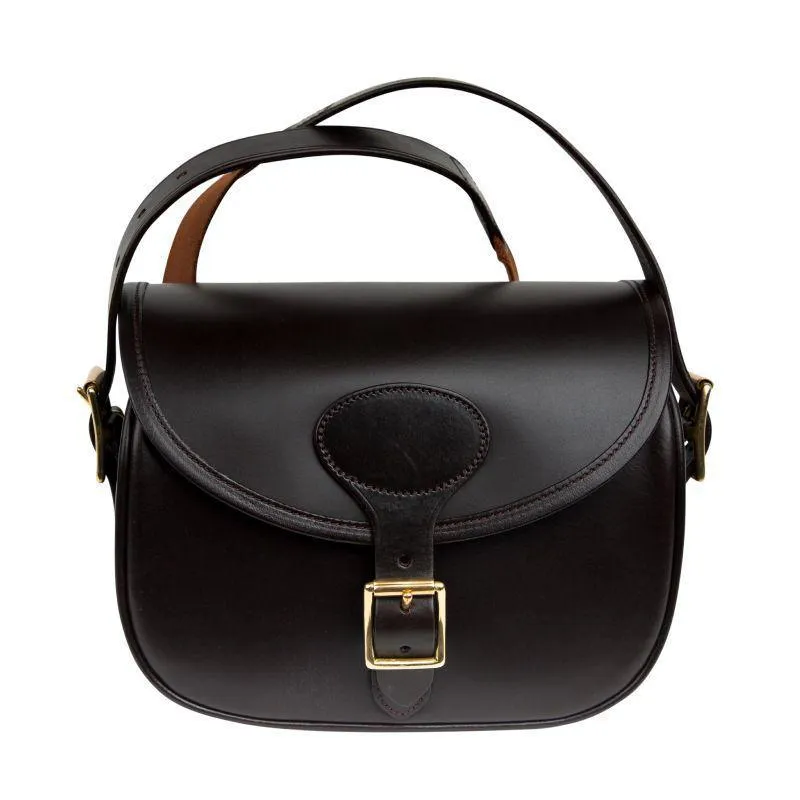 William Powell Leather Cartridge Bag / Dark Havana - 50 Cartridges