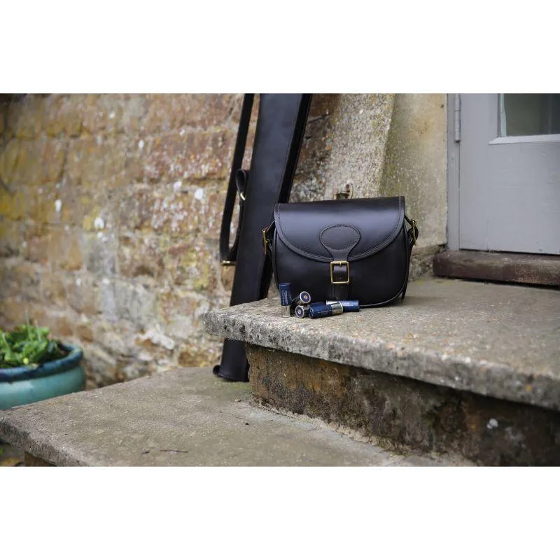 William Powell Leather Cartridge Bag / Dark Havana - 50 Cartridges