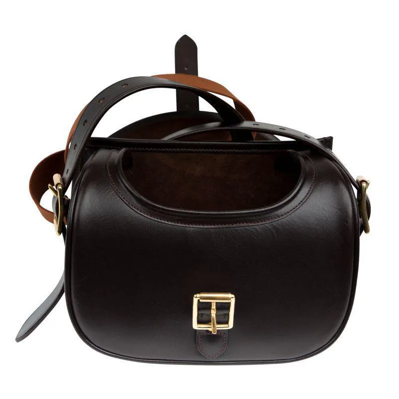 William Powell Leather Cartridge Bag / Dark Havana - 50 Cartridges