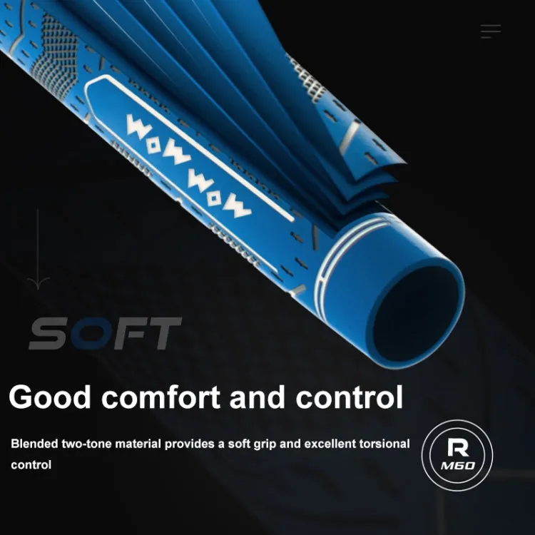 WOW WOW Golf Clubs Anti-Slip Rubber Grips Pole Protective Cover, Color: Gray Half Cotton Yarn