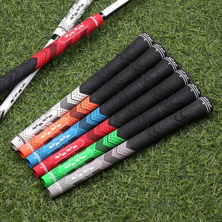 WOW WOW Golf Clubs Anti-Slip Rubber Grips Pole Protective Cover, Color: Gray Half Cotton Yarn