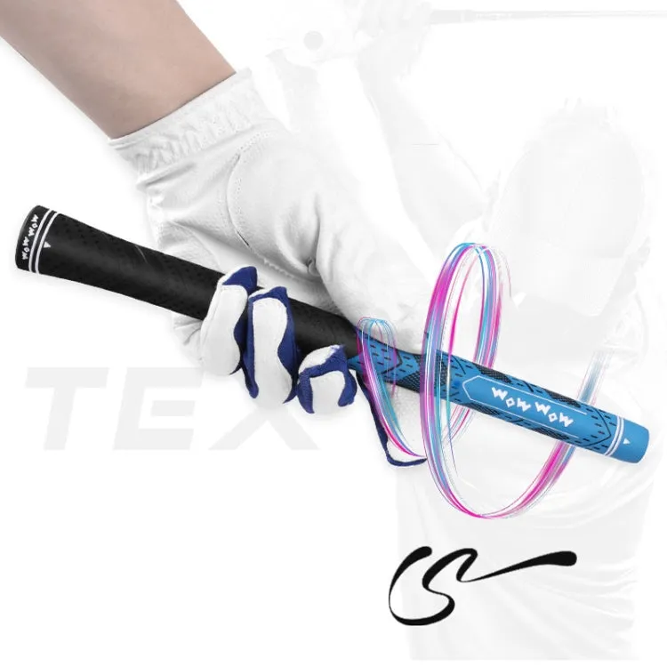 WOW WOW Golf Clubs Anti-Slip Rubber Grips Pole Protective Cover, Color: Gray Half Cotton Yarn